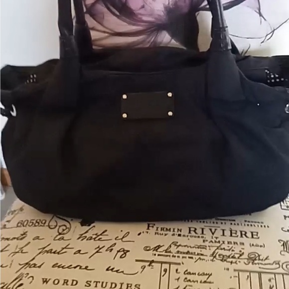 Kate Spade vinyl/leather handbag. - Picture 1 of 9